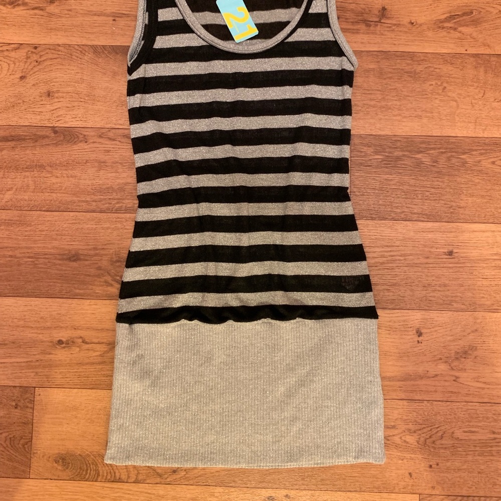 glitter dress stripped dress - Picture 2 of 5